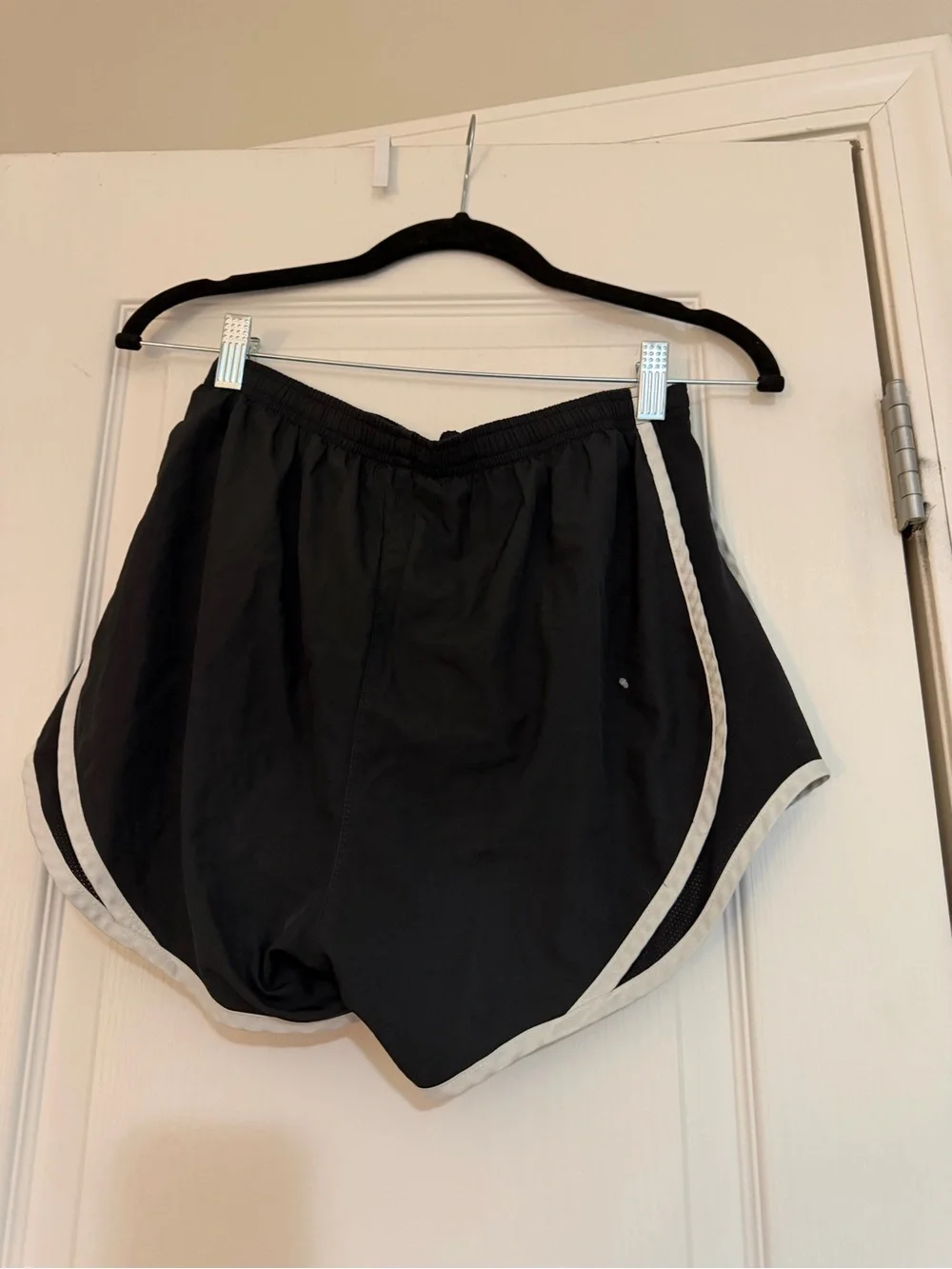Nike Black Running Shorts with White Trim Size S